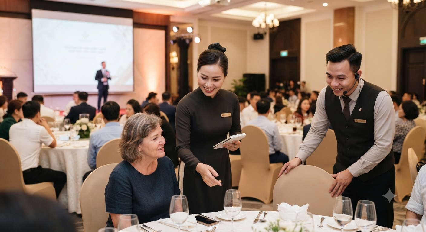 Dịch vụ chuyên nghiệp, hỗ trợ tận tâm – Giúp anh/chị an tâm khi đặt tiệc
