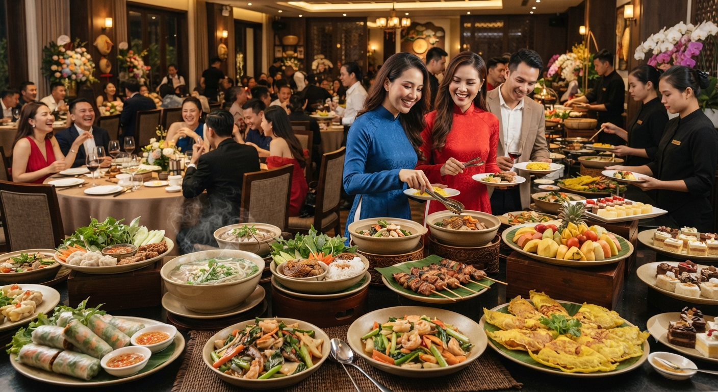 Thực đơn món Việt đa dạng, hấp dẫn tại Hương Cau