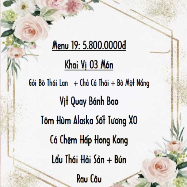 Menu 19: 5.800.000